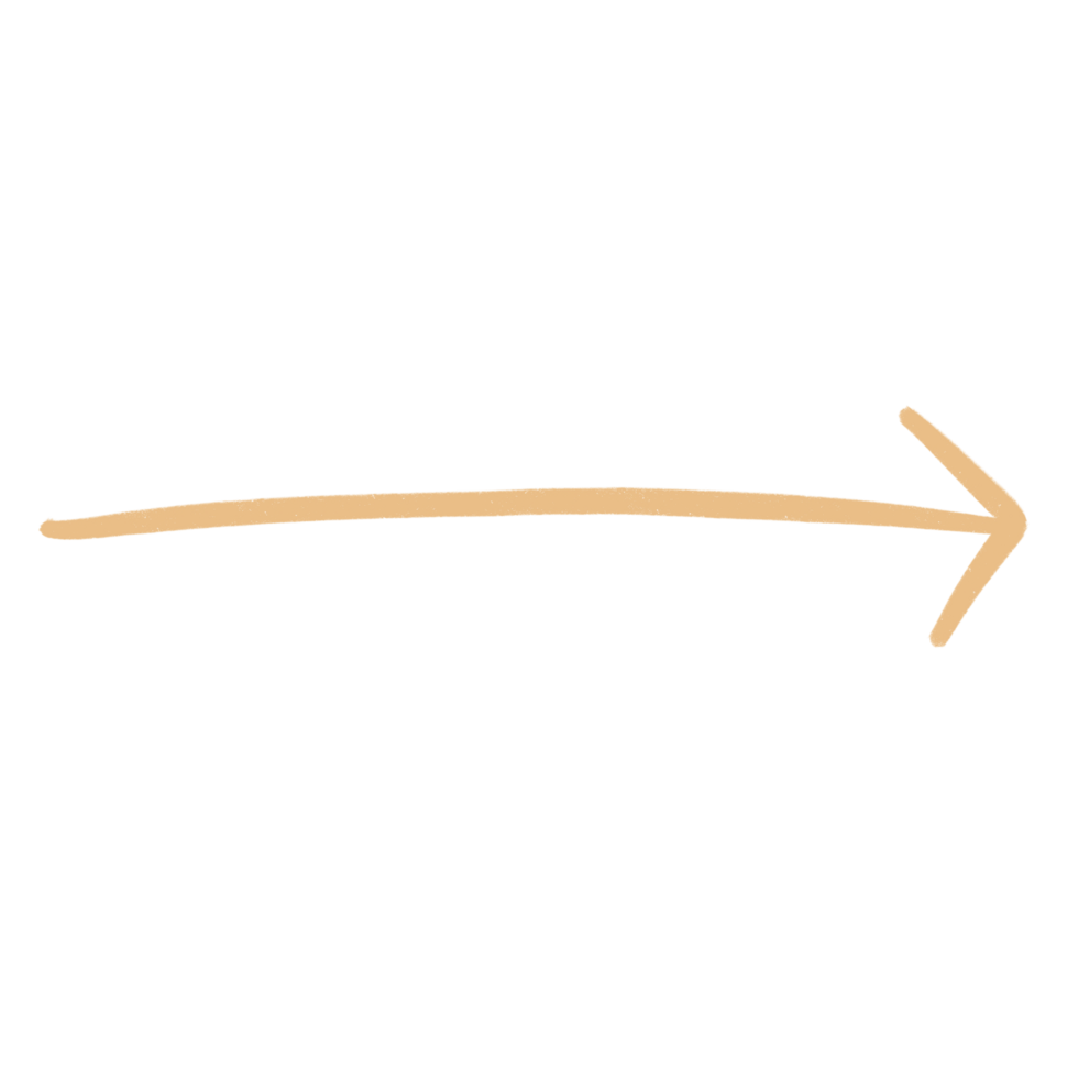 Yellow Arrow Line Sketch Arrow Line Element png