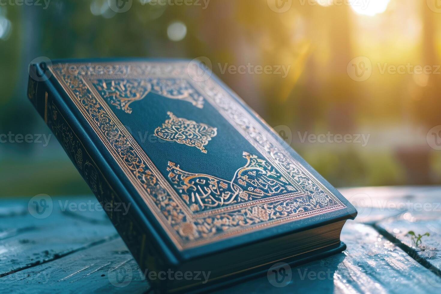 AI generated Islamic holy book quran. photo