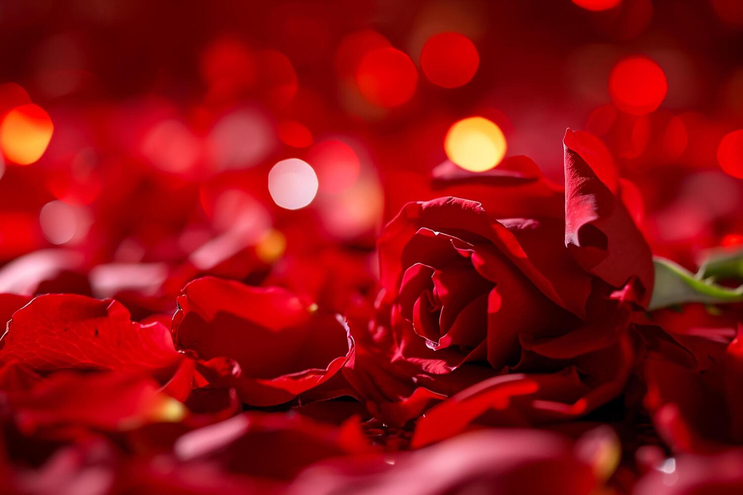 AI generated stock photo and royalty image of red rose background romantic Ai Generated