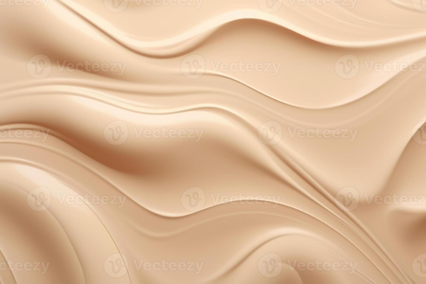 AI generated Creamy texture patterns on beige background. photo