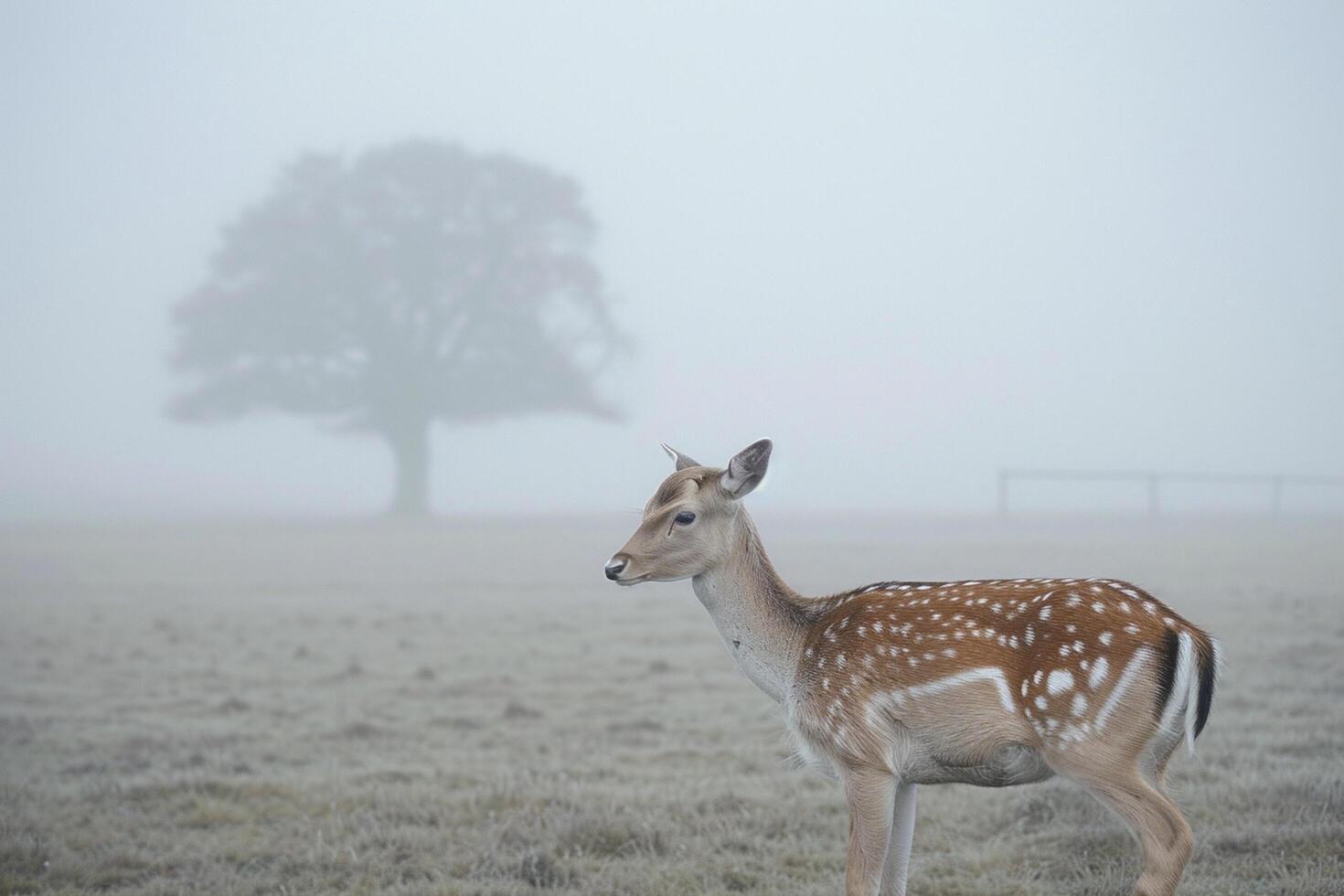 AI generated Red deer in the nature habitat during the deer rut wildlife Ai generated photo