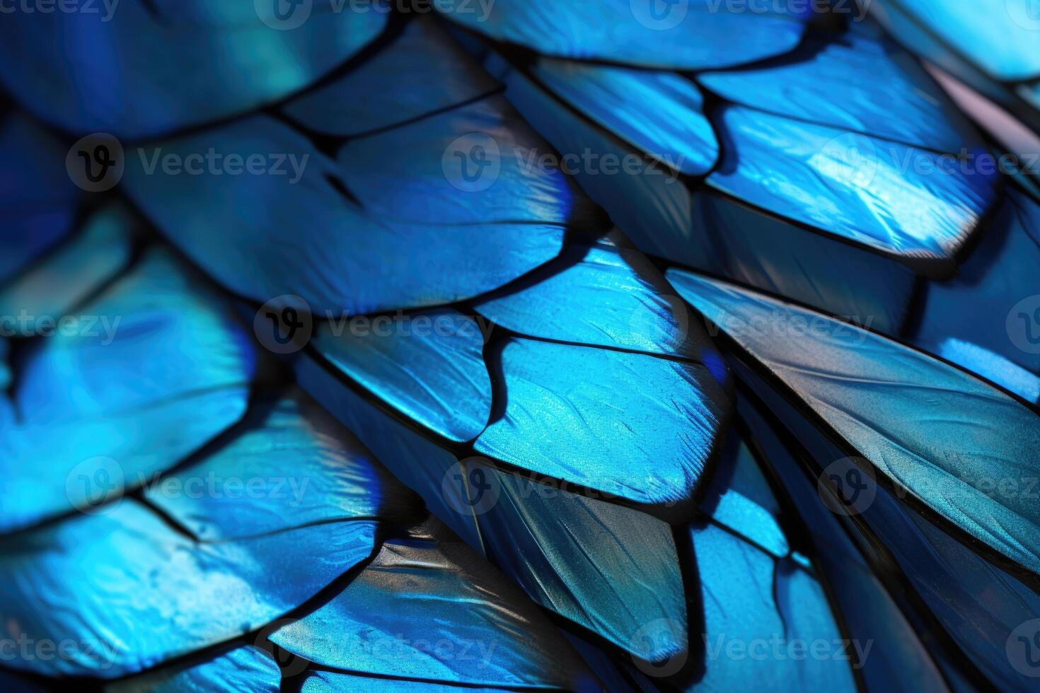 AI generated Morpho butterfly wing structure overview photo