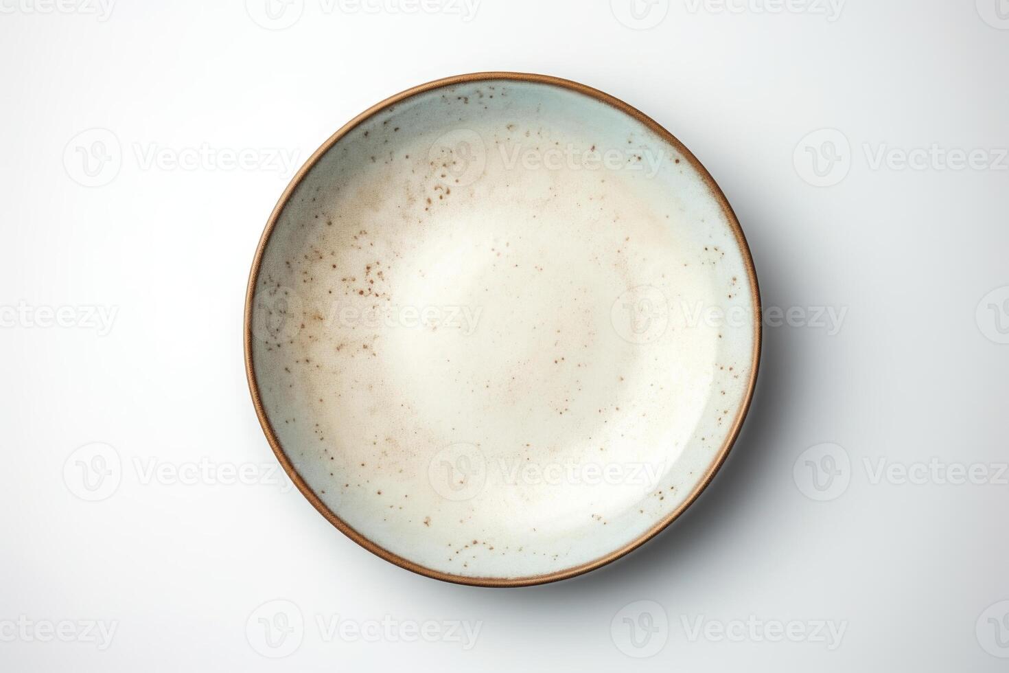 AI generated Beautiful white ceramic plate photo