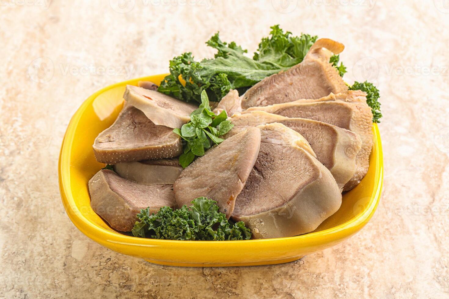 Sliced Pork Tongue snack appetizer photo