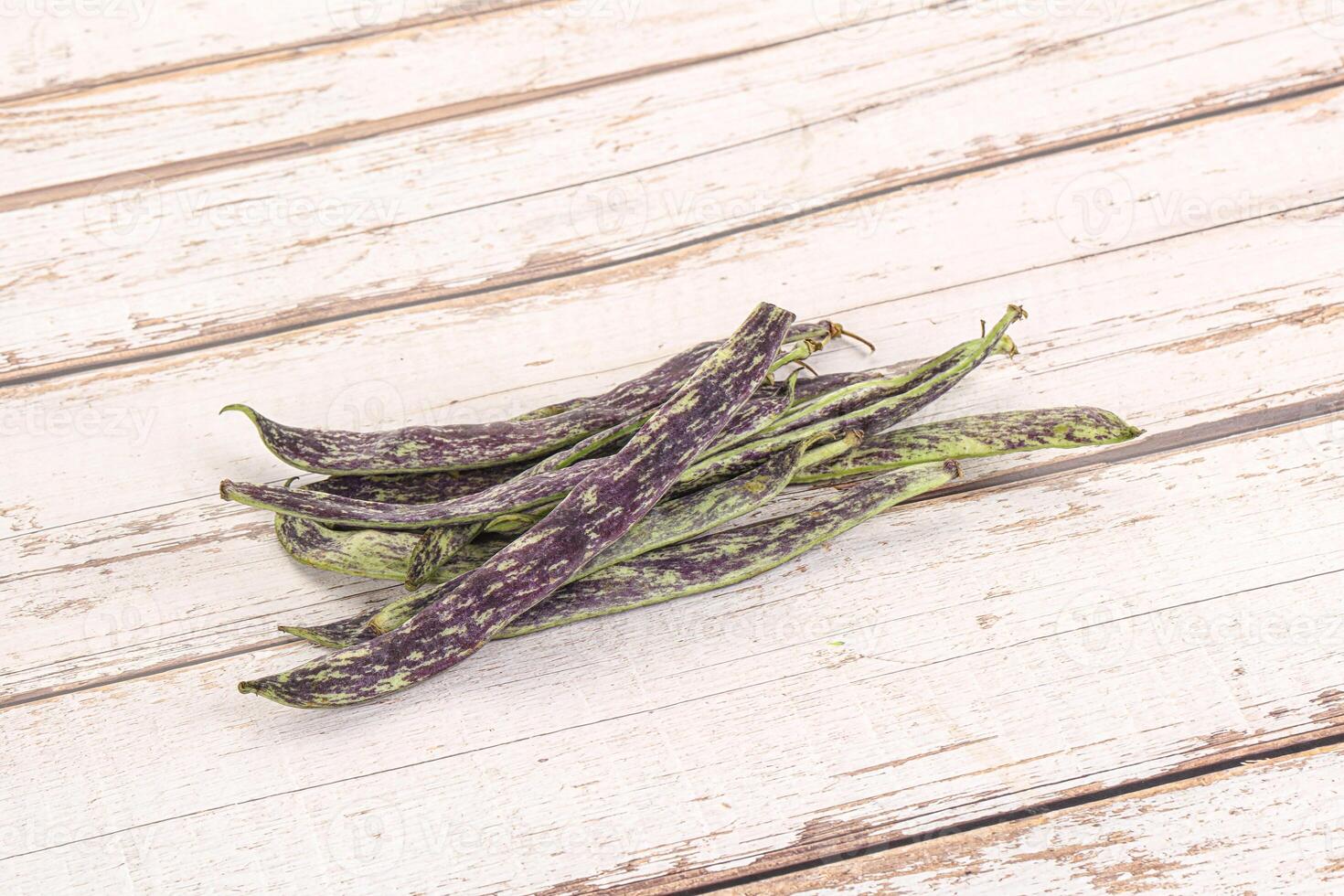 Raw green bean string heap photo