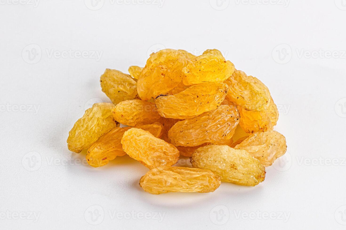 Yellow raisin - dry grape berries photo