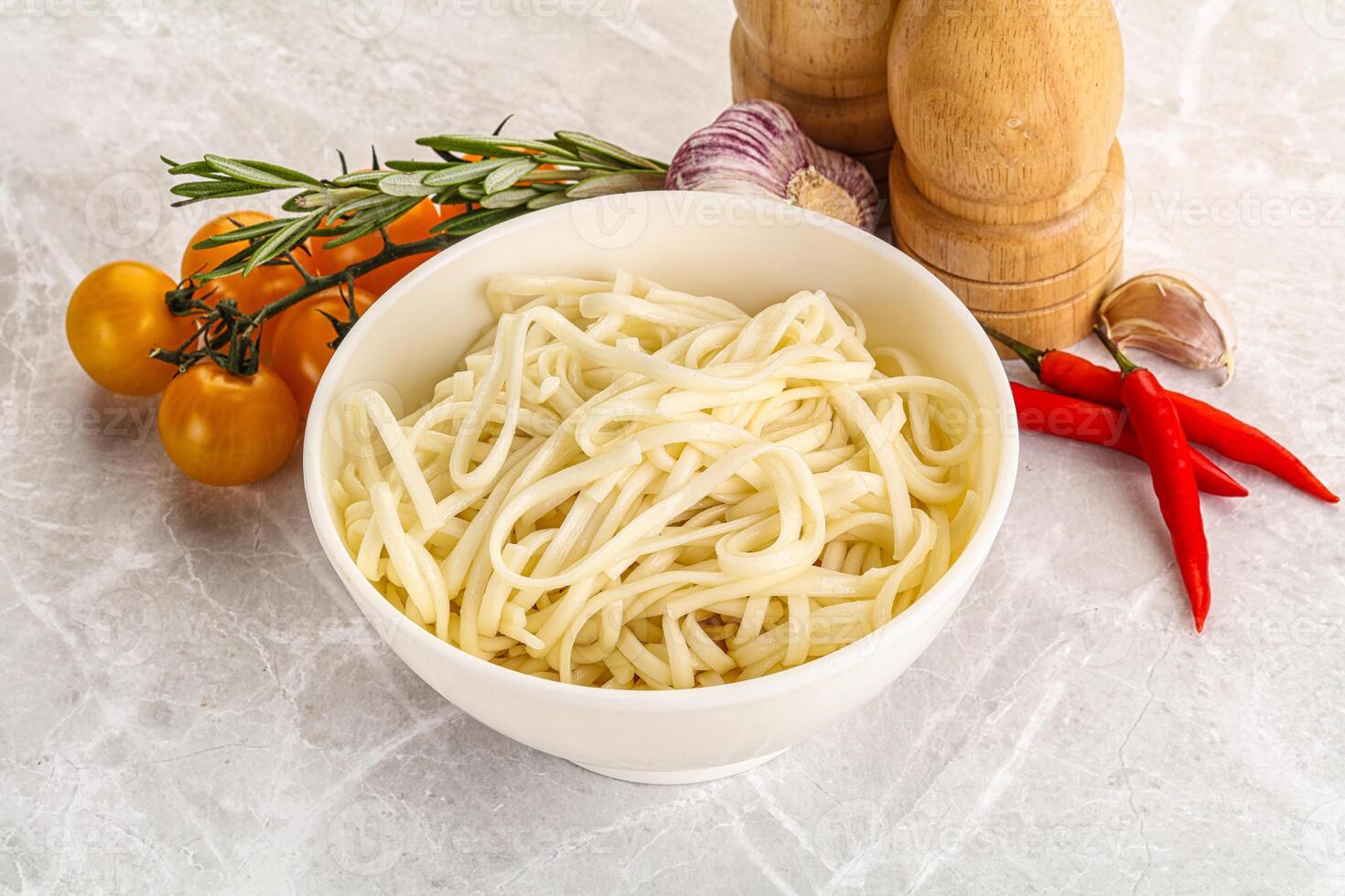 Traditiona Asian cuisine - Udon noodle photo