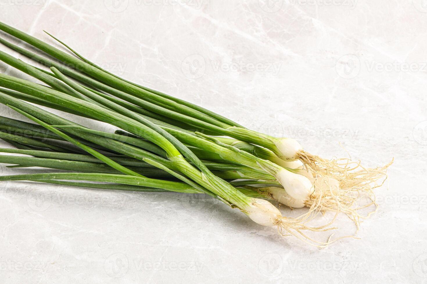 Young aroma fresh green onion photo