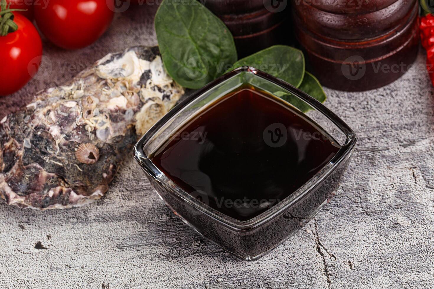 Asian Oyster sauce in the bowl photo