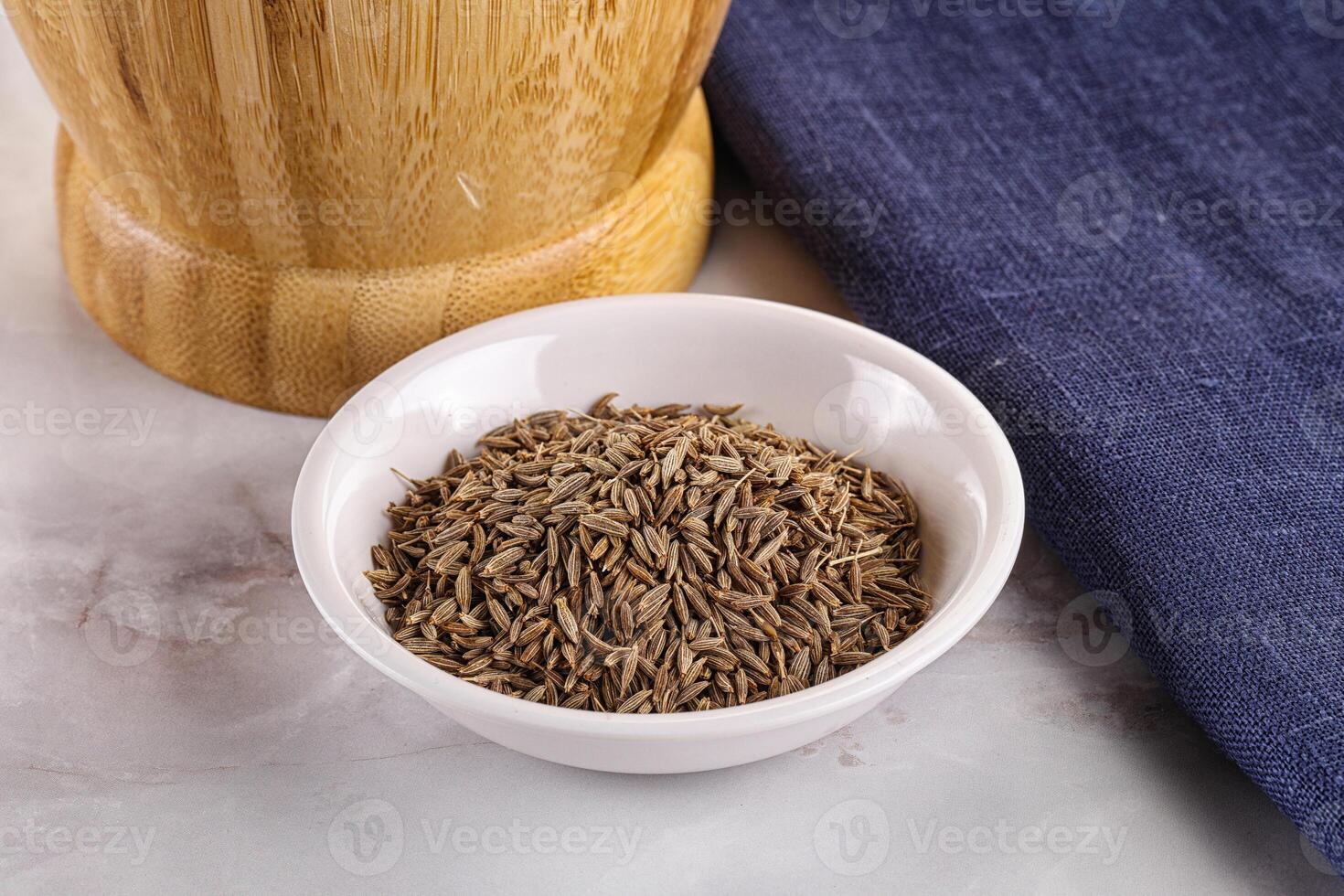 Zeera seeds in the bowl photo