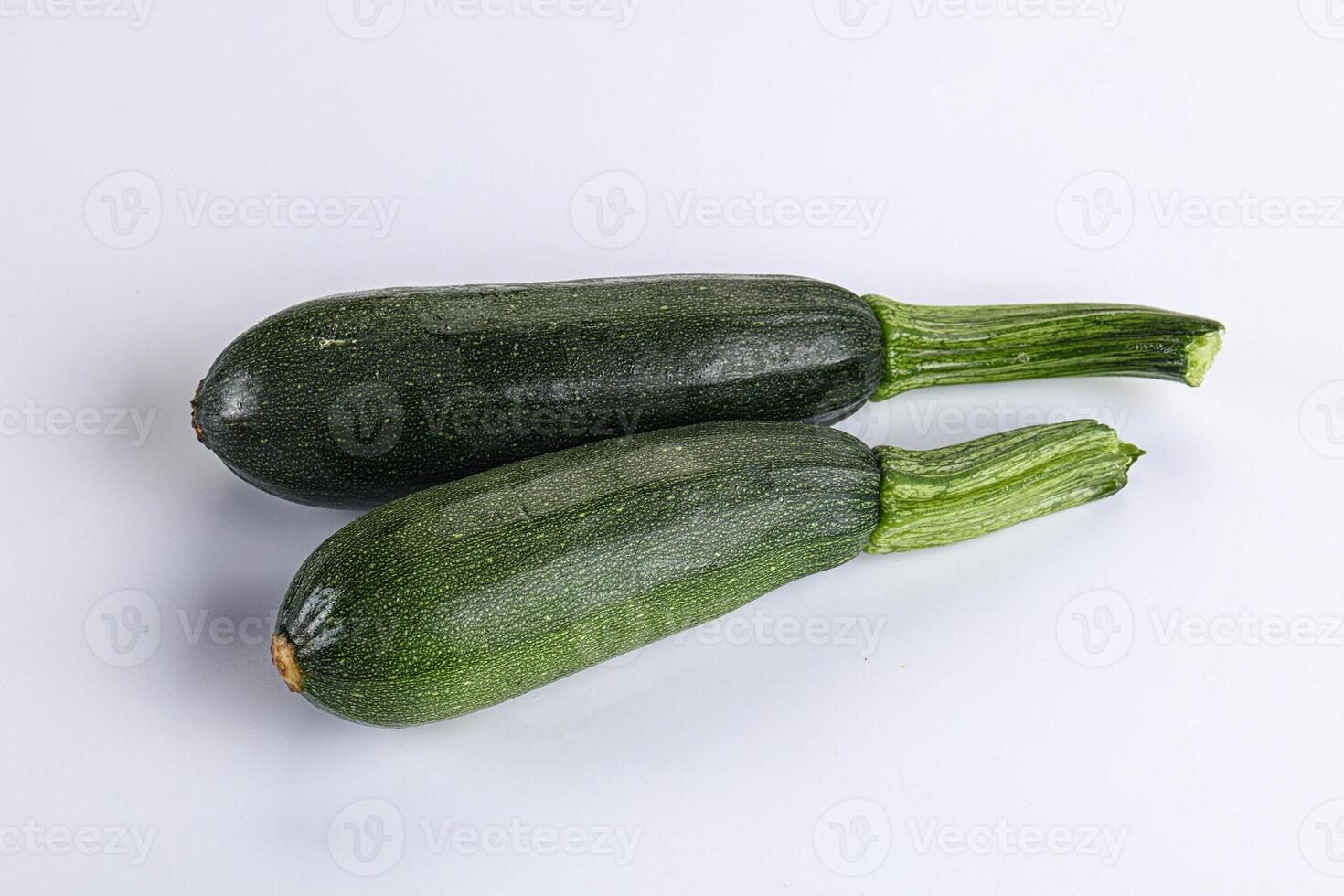 Sliced raw young green zucchini photo