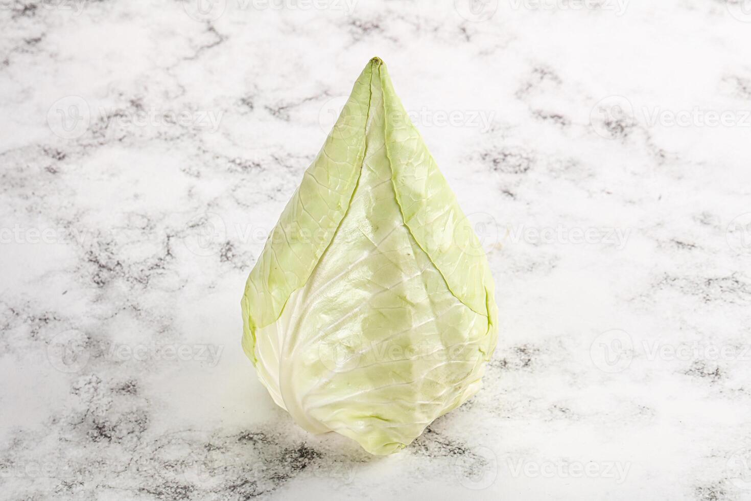 Cone sweetheart ripe green cabbage photo