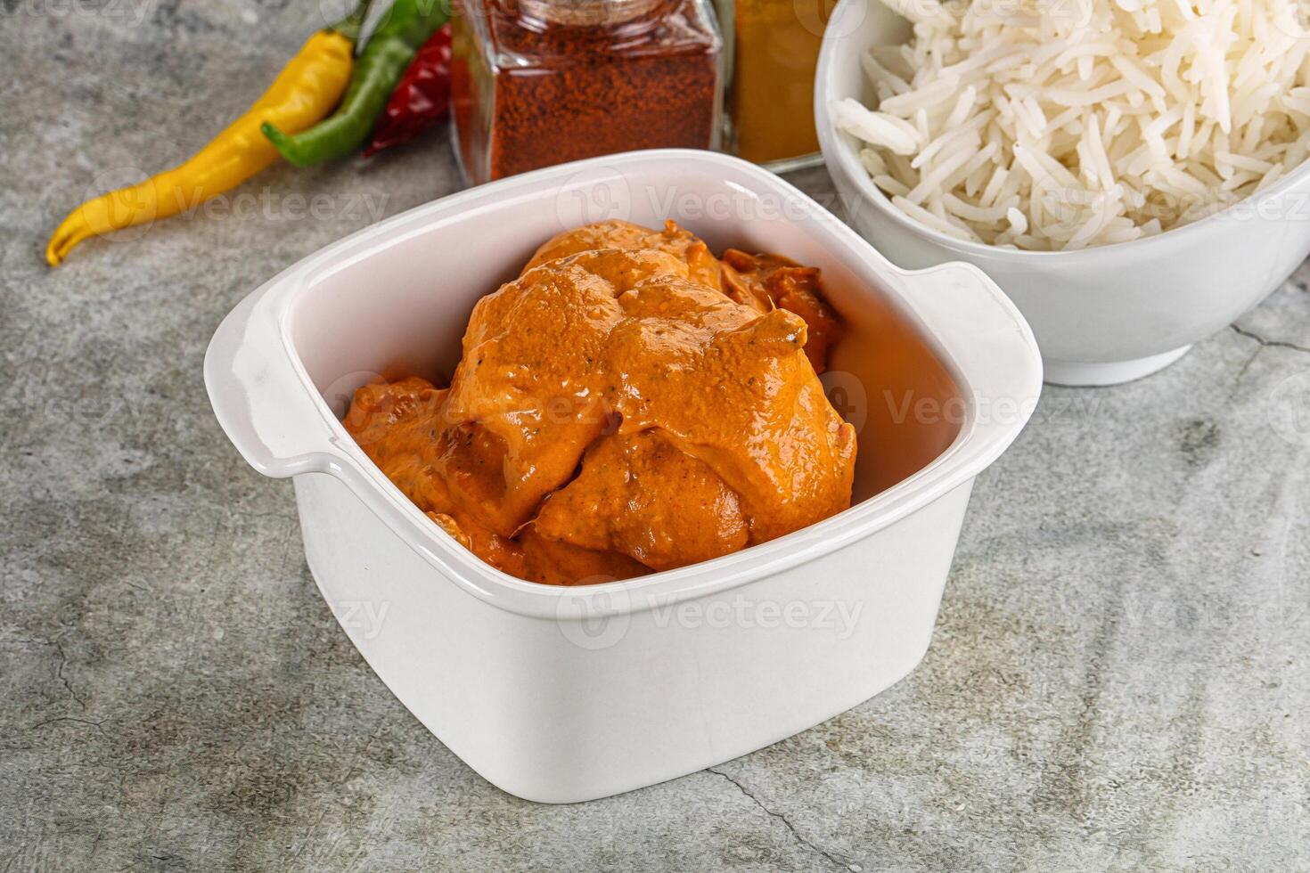 Indian cuisine - chicken butter masala photo