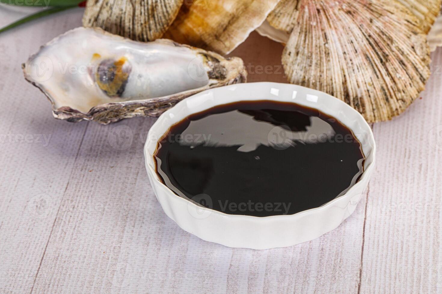 Oyster sauce in the bowl photo