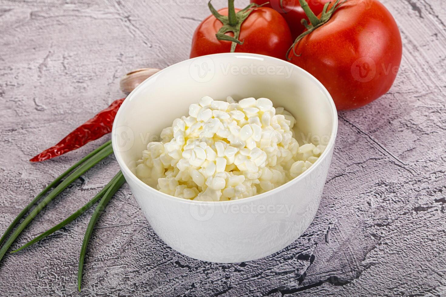 Cottage cheese Curd in the bowl photo