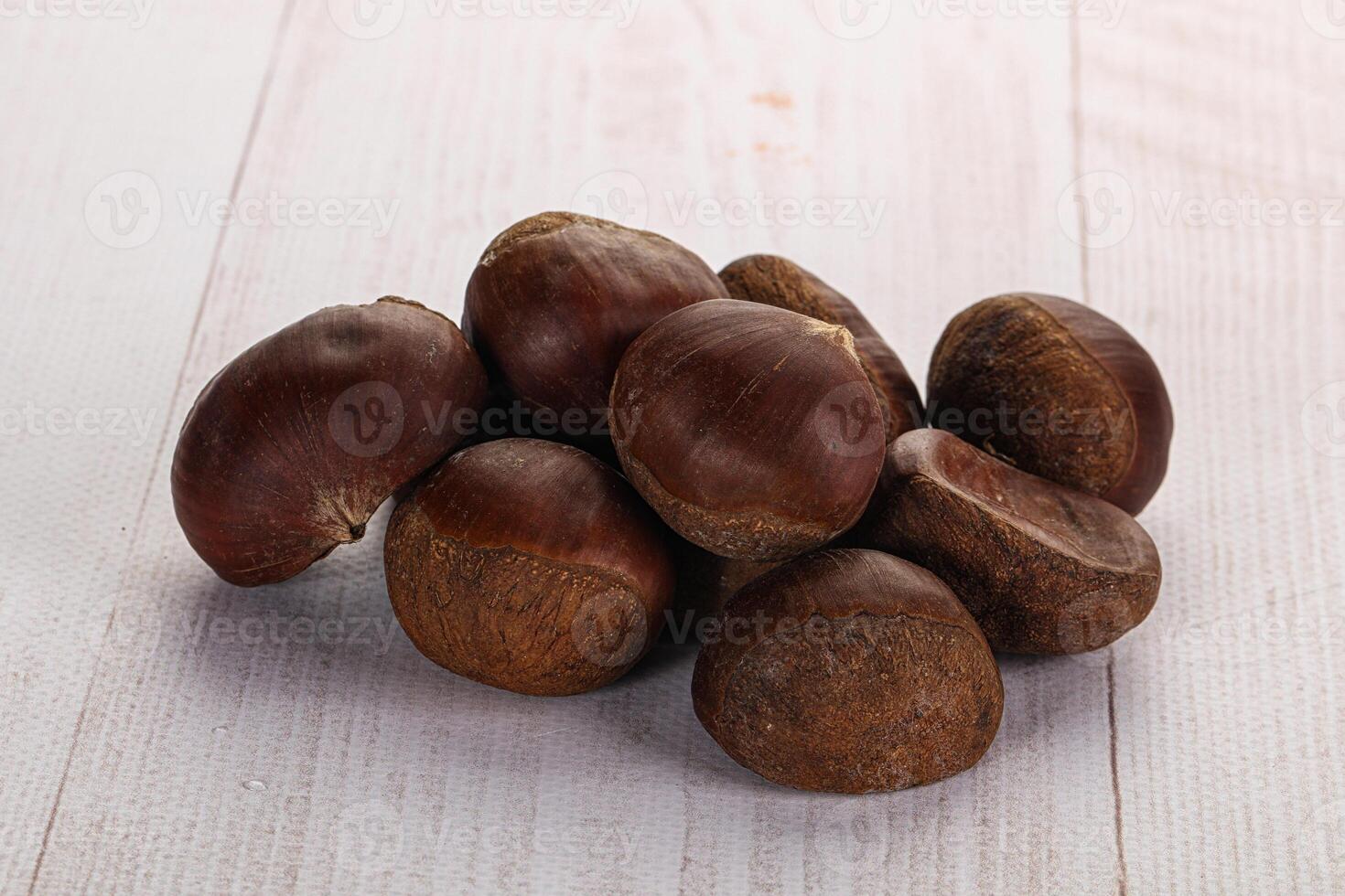 Tasty delicous brown natural Chestnut photo