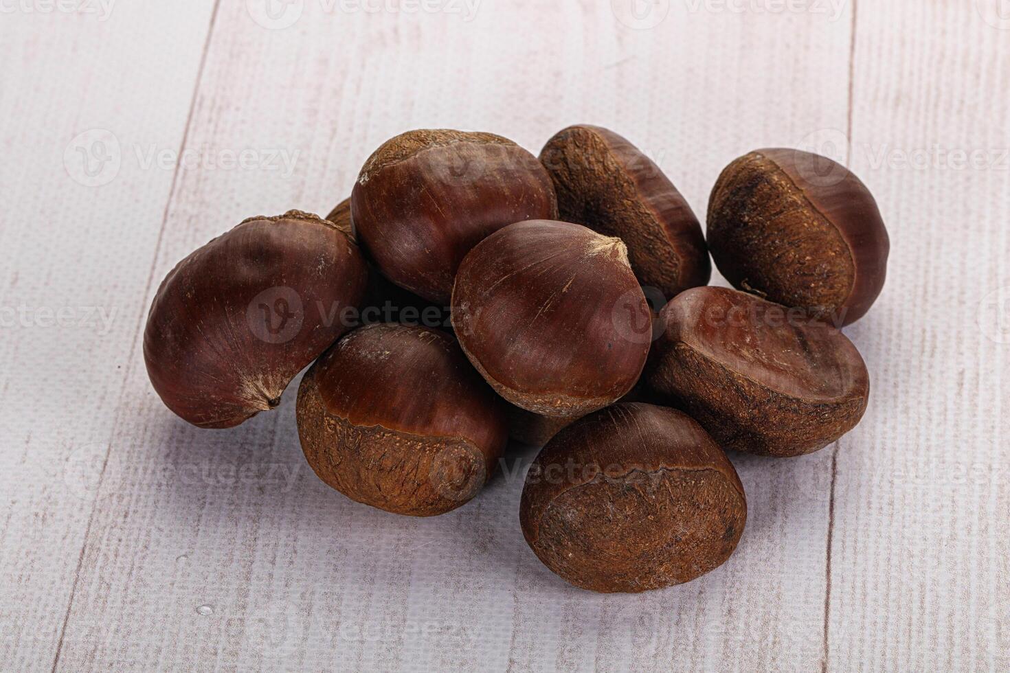 Tasty delicous brown natural Chestnut photo