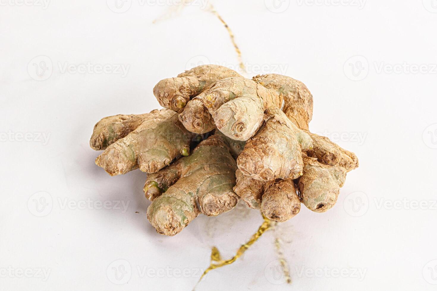 Raw ginger root fot cooking photo