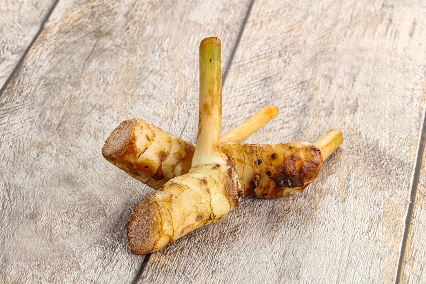 Raw galangal root seasonong aroma photo