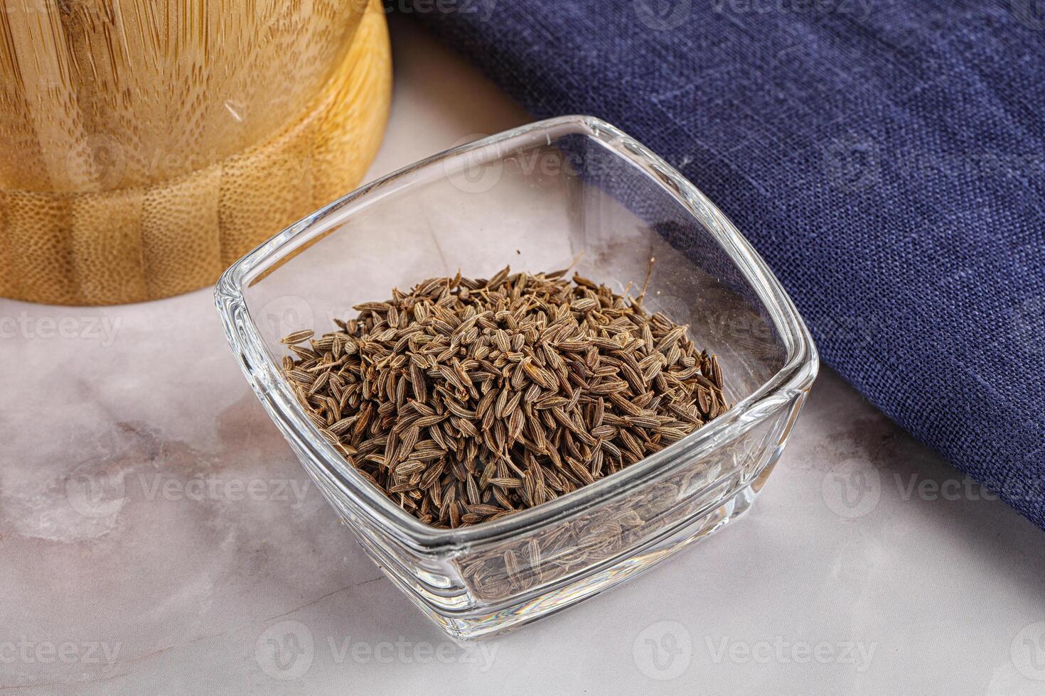 Zeera seeds in the bowl photo