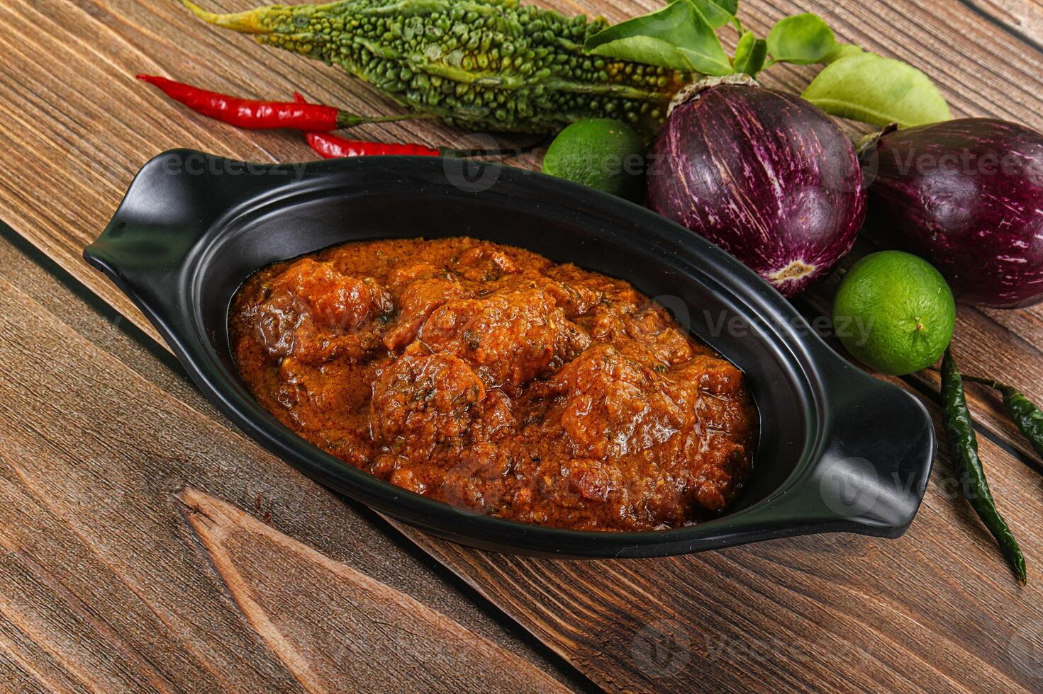 Indian cuisine - chicken masala sauce photo