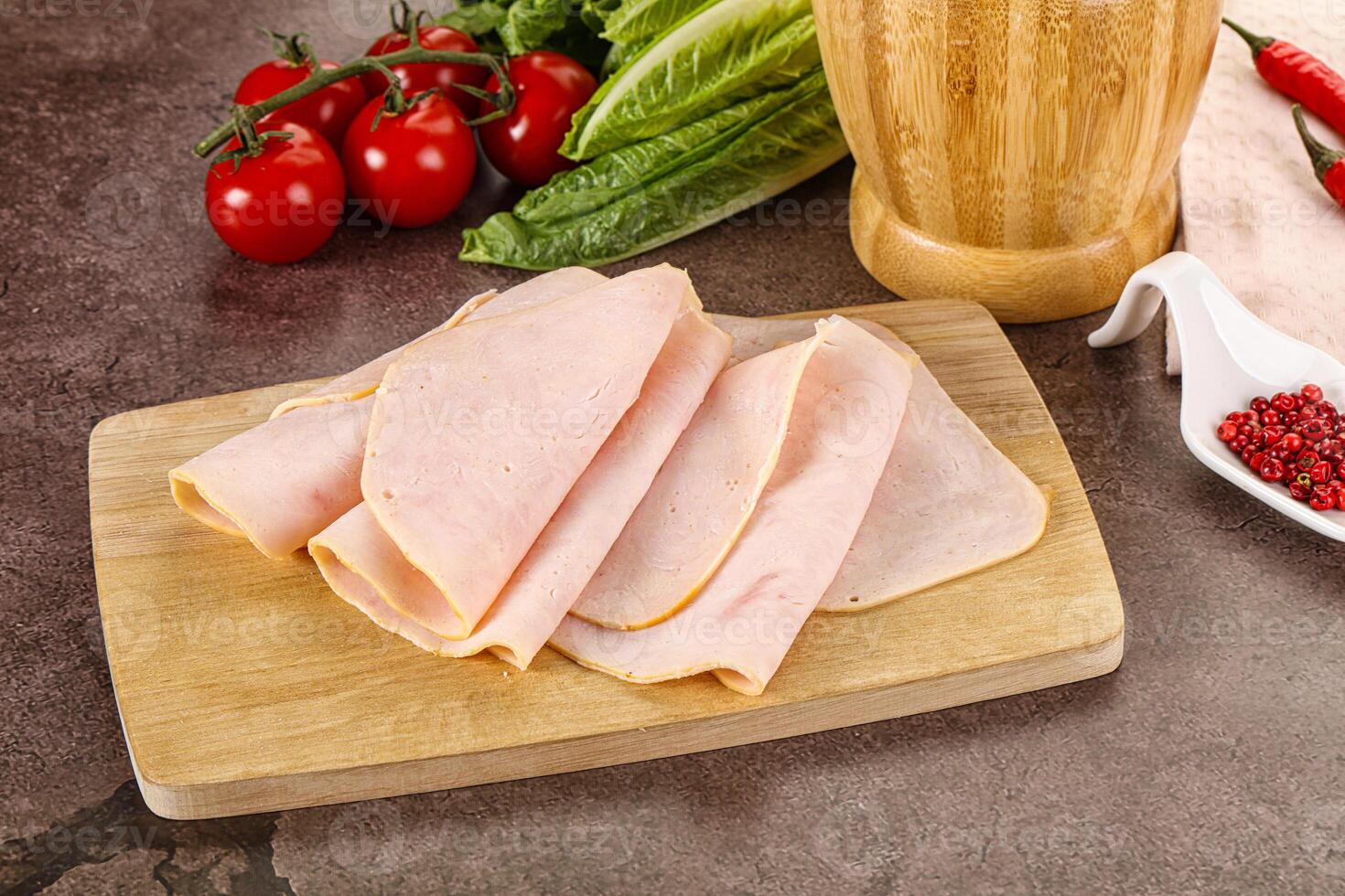 Turkey ham Campana few slices photo
