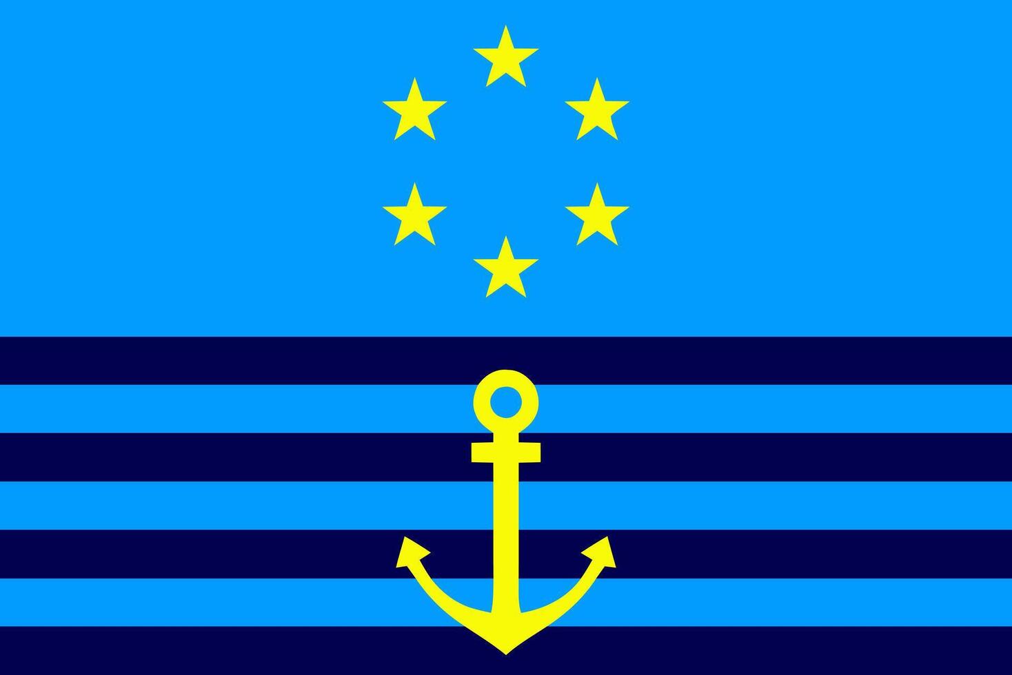 Flag of the Central Commission for Navigation on the Rhine vector