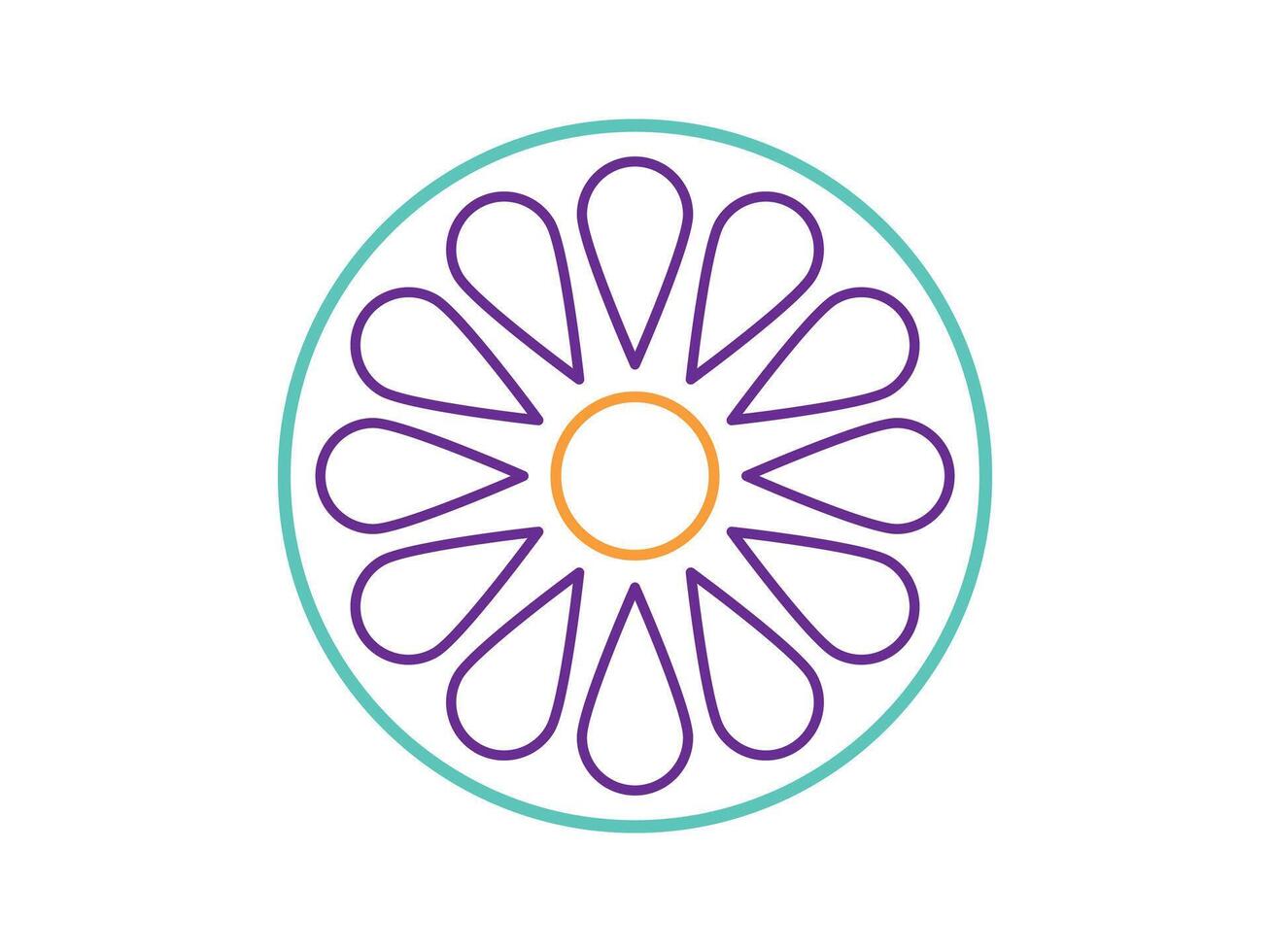 Abstract circle mandala sketch vector illustration