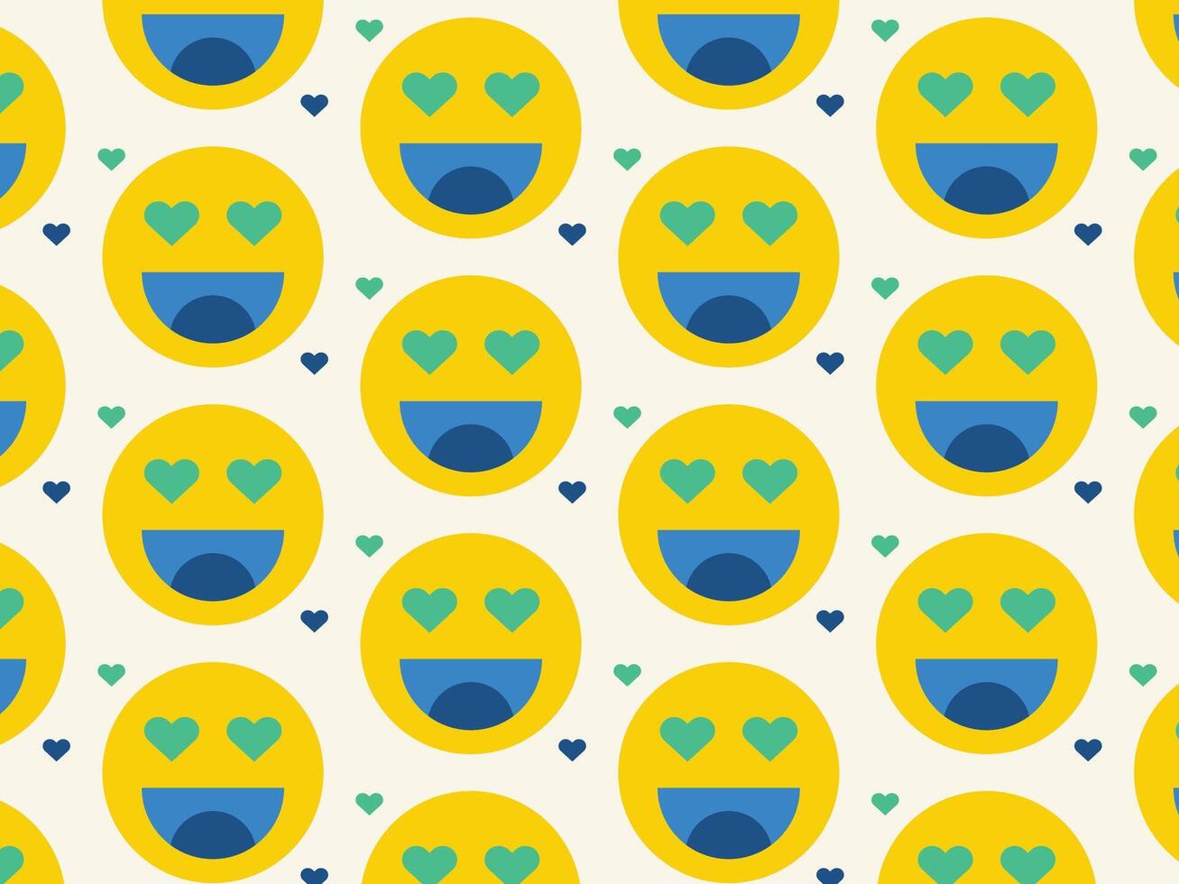 Seamless hand-draw haha emoji background vector