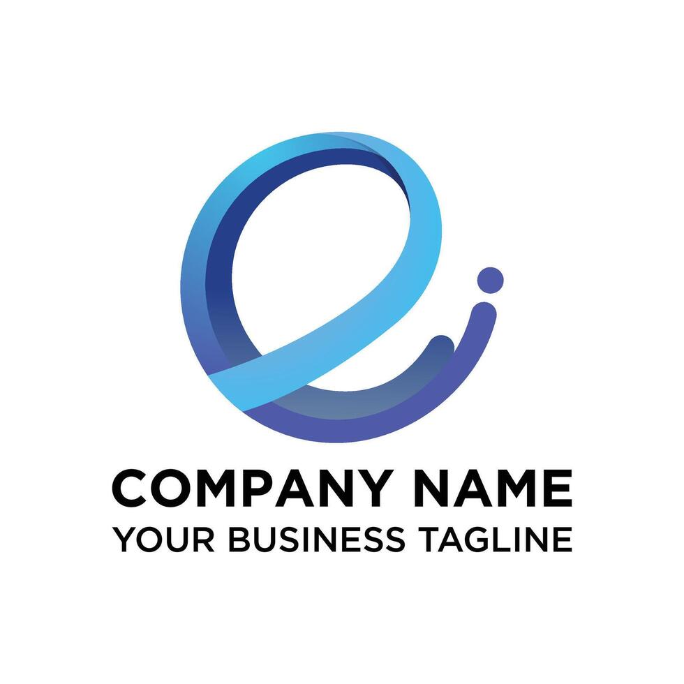 Letter E Modern Logo Design vector