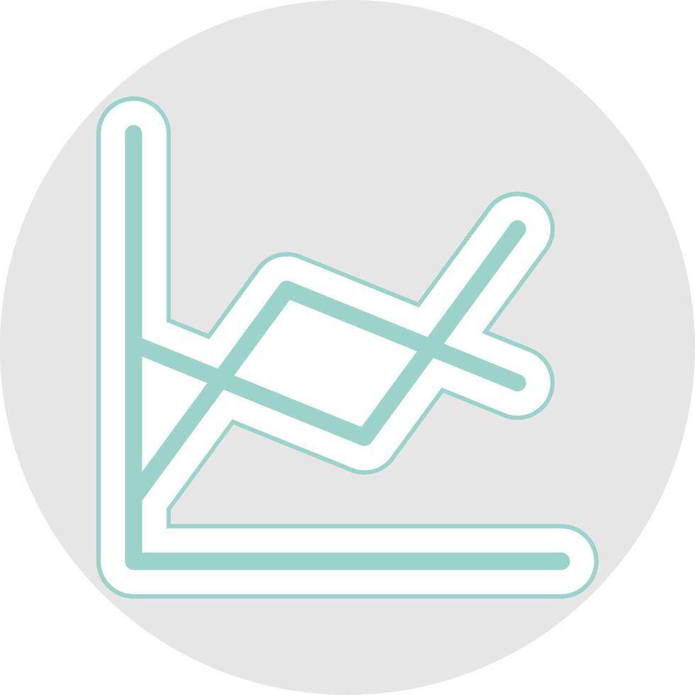 Line Chart Glyph Multicolor Sticker Icon vector