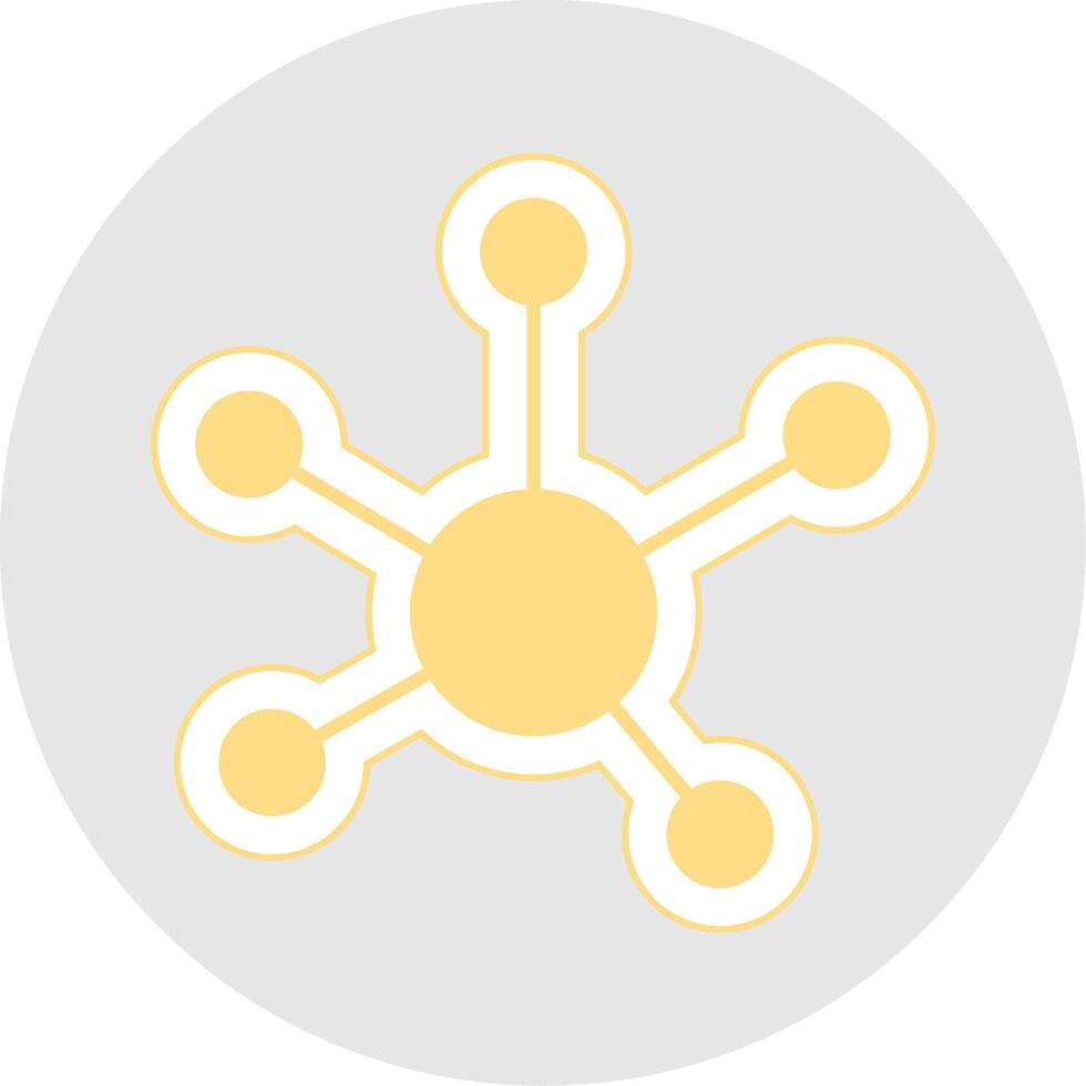 Connection Glyph Multicolor Sticker Icon vector