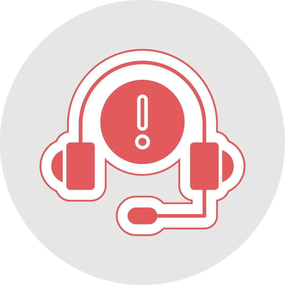 Help Glyph Multicolor Sticker Icon vector