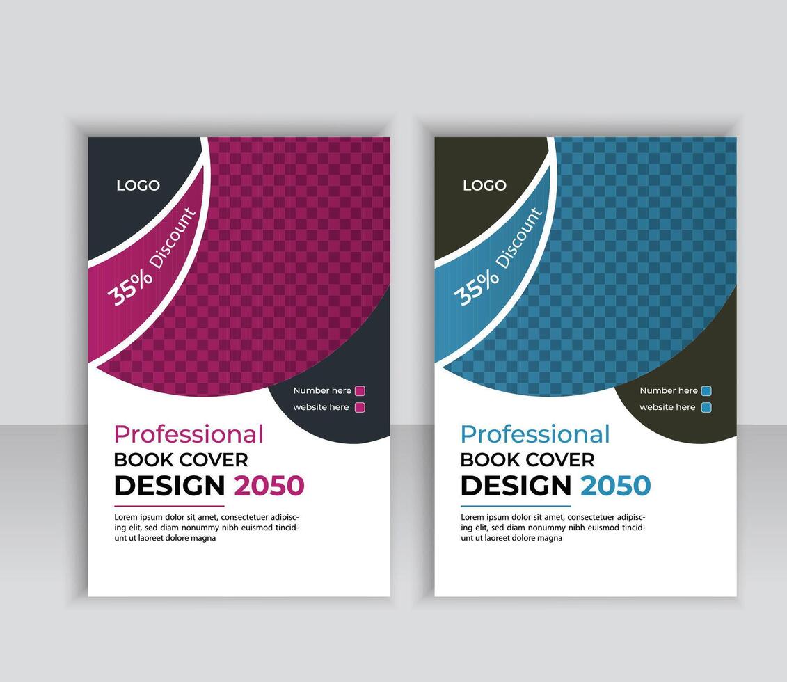 business annual report business brochure cover or book cover design. pro vector design