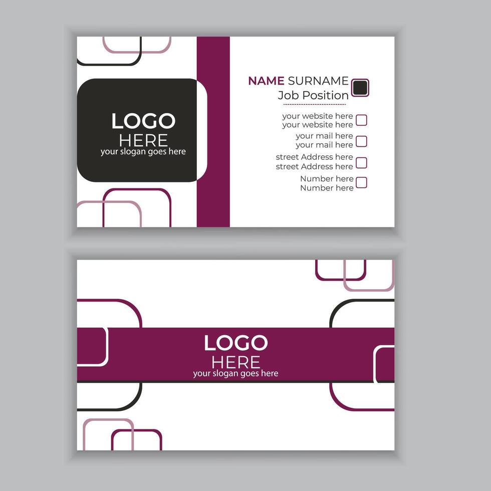 abstract elegant business card design. Pro Vector. vector