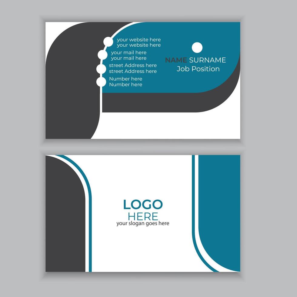 unique  elegant business card design. Pro Vector. vector