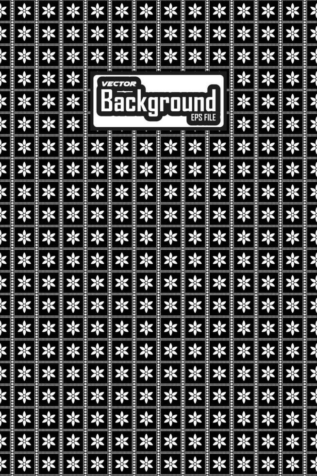 Vector black and white seamless abstract pattern background greyscale ornamental graphic design