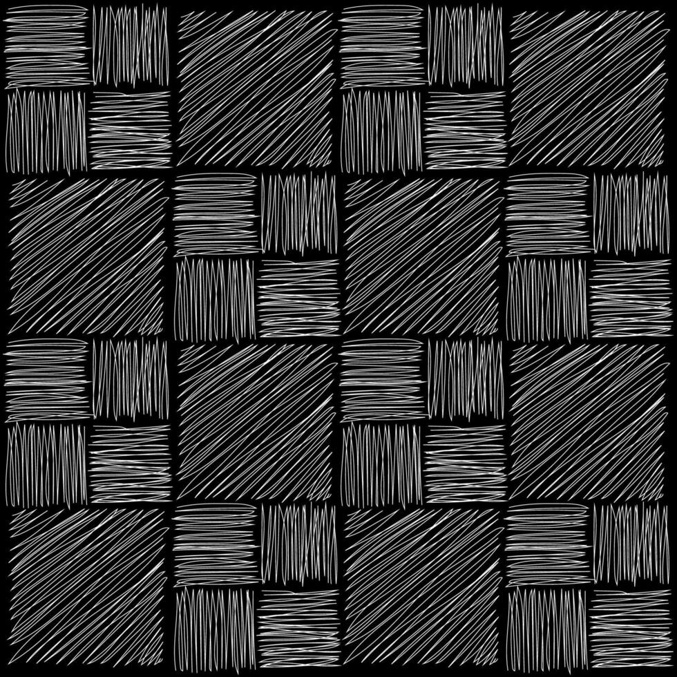 Vector seamless handwritten background with white doodles.