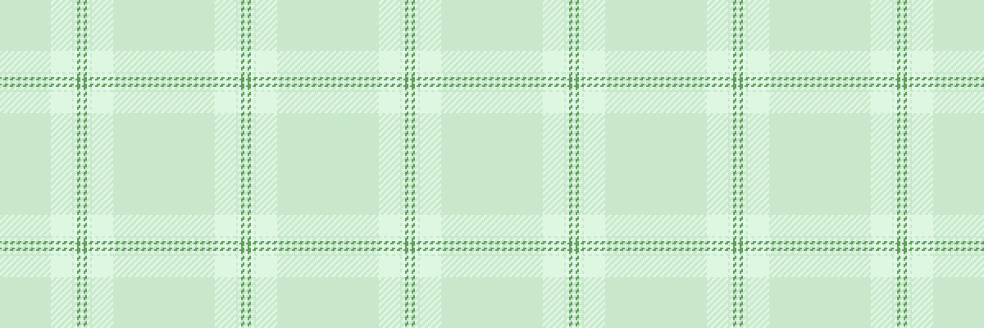 Scrapbooking textile tartan texture, up check pattern background. Female fabric vector plaid seamless in light and green colors.