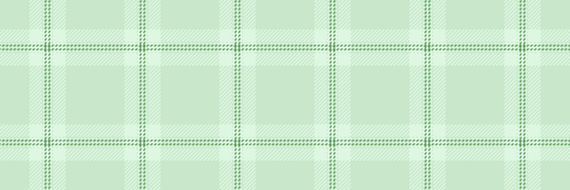 Scrapbooking textile tartan texture, up check pattern background. Female fabric vector plaid seamless in light and green colors.