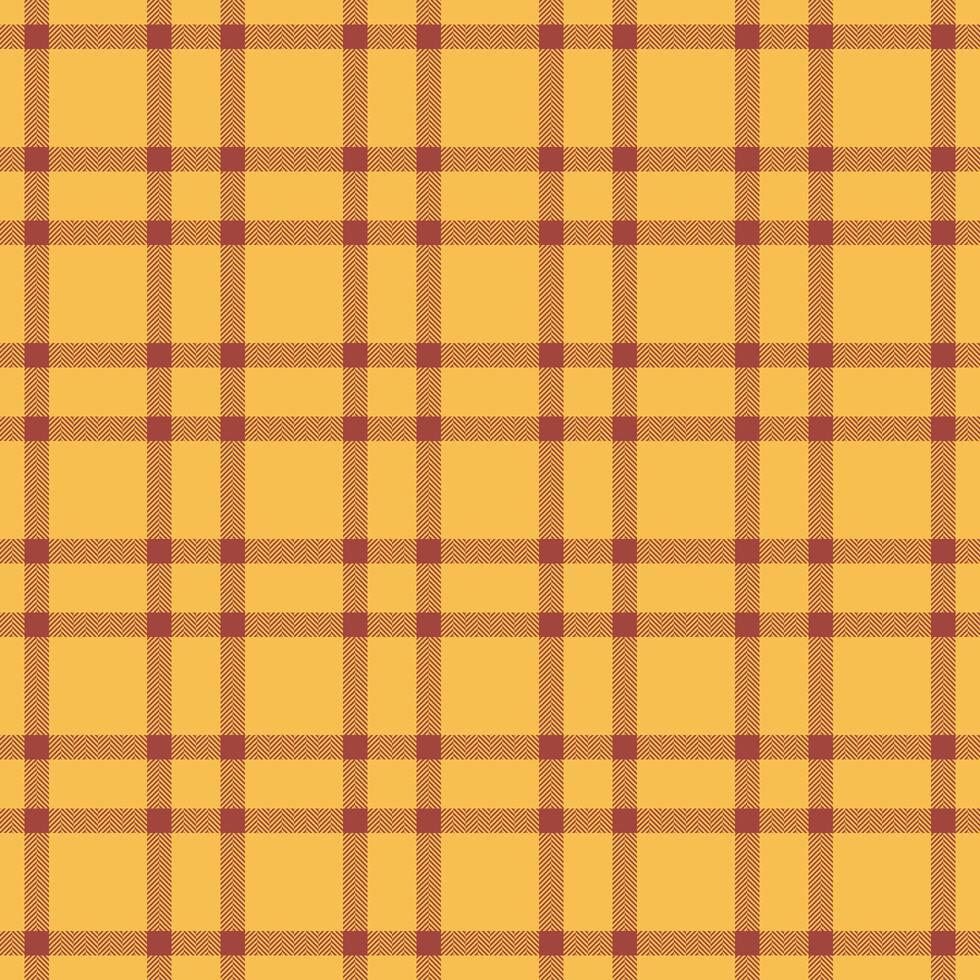 Artwork vector fabric seamless, new york background pattern check. Clothing textile texture tartan plaid in amber and red colors.