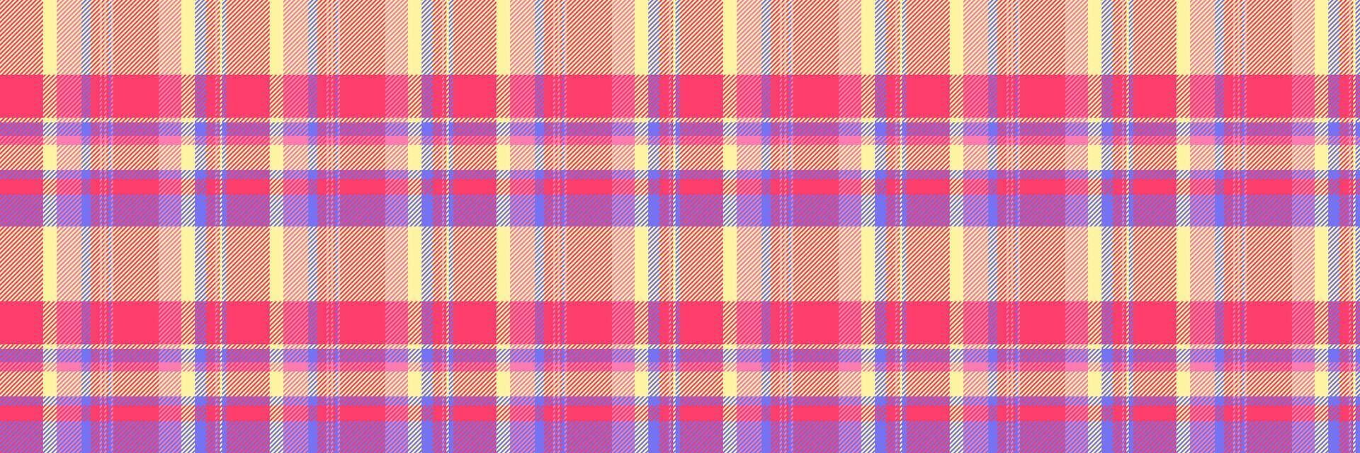 Podium vector seamless pattern, individuality textile fabric check. Irish tartan texture background plaid in red and yellow colors.