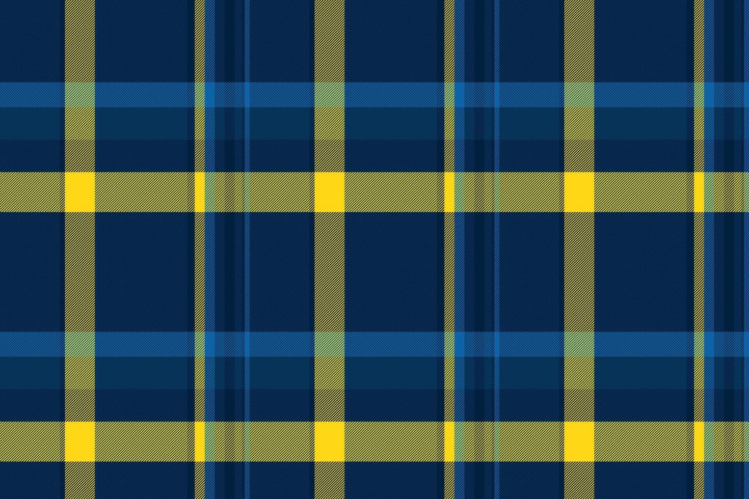 Fabric tartan pattern of textile check texture with a plaid vector seamless background.