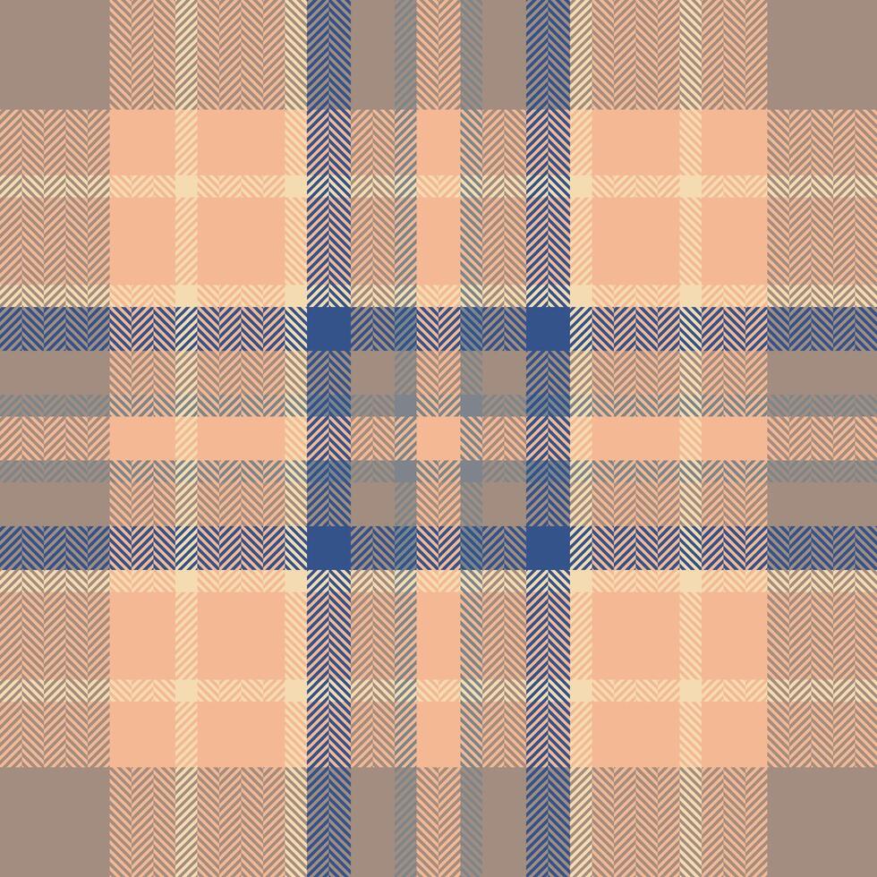 Plaid check pattern. Seamless fabric texture. Tartan textile print. vector