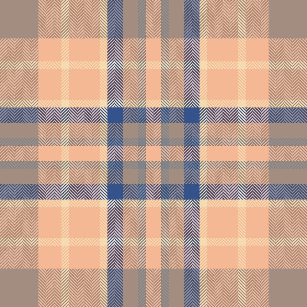 Plaid check pattern. Seamless fabric texture. Tartan textile print. vector