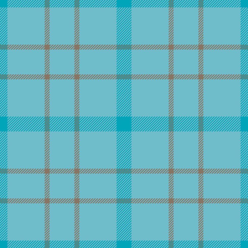 Plaid seamless pattern in blue. Check fabric texture. Vector textile print.