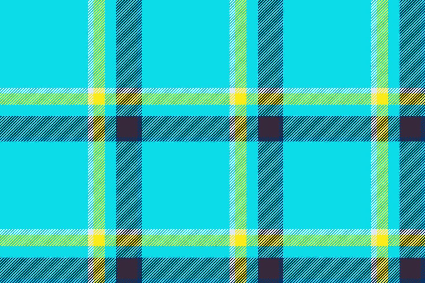 Plaid background, check seamless pattern in blue. Vector fabric texture for textile print, wrapping paper, gift card or wallpaper.