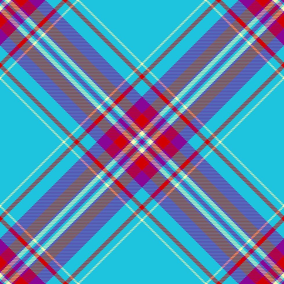 Check background texture of vector fabric seamless with a textile tartan plaid pattern.