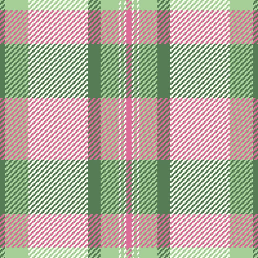 Vector tartan fabric of check seamless background with a textile plaid texture pattern.