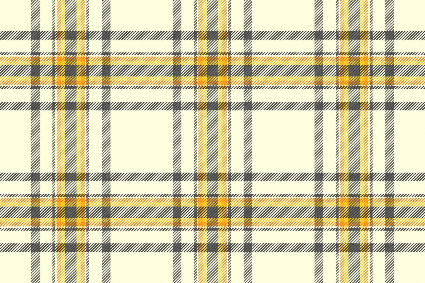 Irish pattern fabric background, good texture tartan vector. Difficult plaid textile seamless check in light yellow and dim gray colors. vector